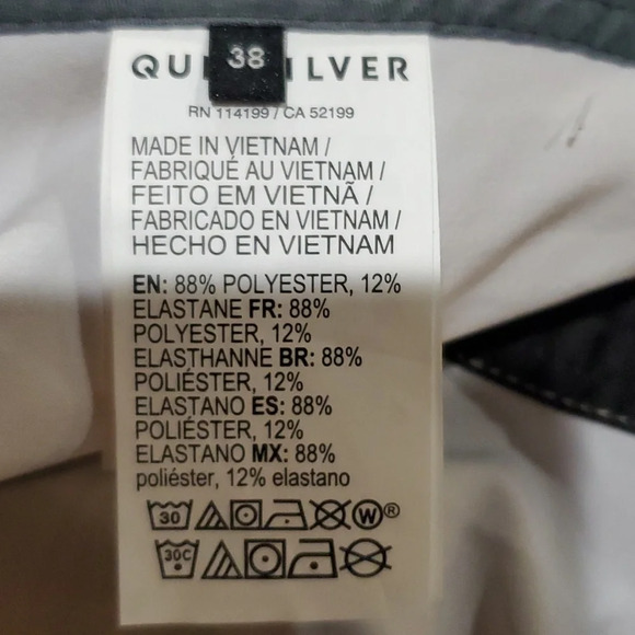 Quiksilver highline nwt striped surf silk hybrid shorts trunks - Picture 7 of 7